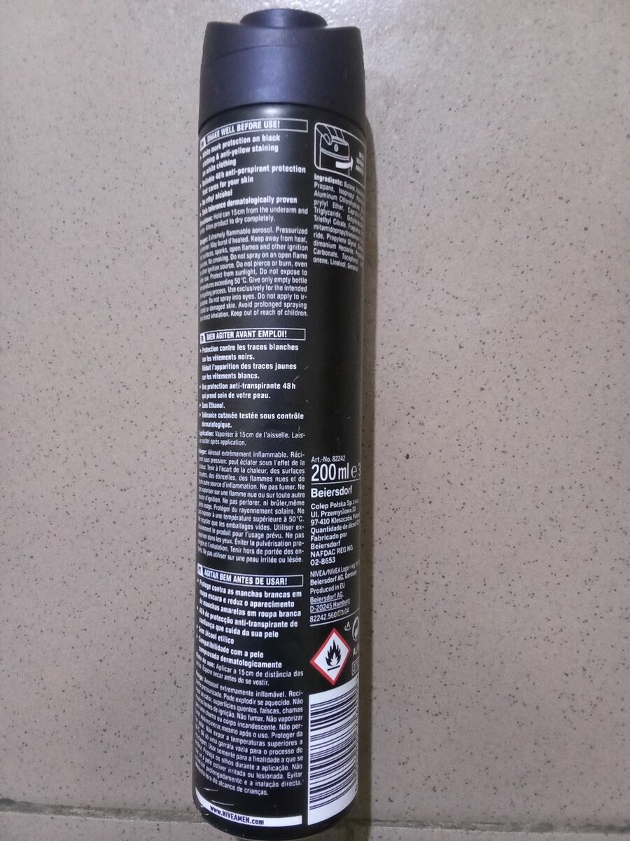 Nivea Men Déodorant Anti-Transpirant