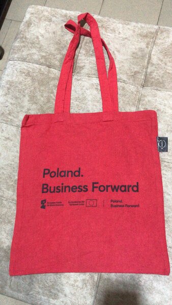 Sac Tote en Coton Rouge