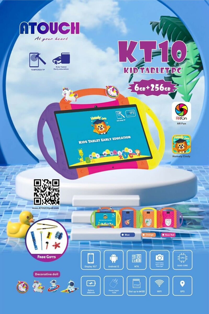 Tablette pour enfants qui prend puce