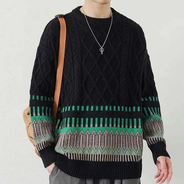 Men's quality knit sweater