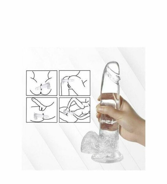 Gode réaliste transparent