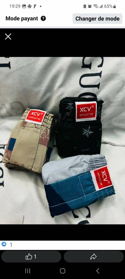 Boxers en coton imprimé pour homme