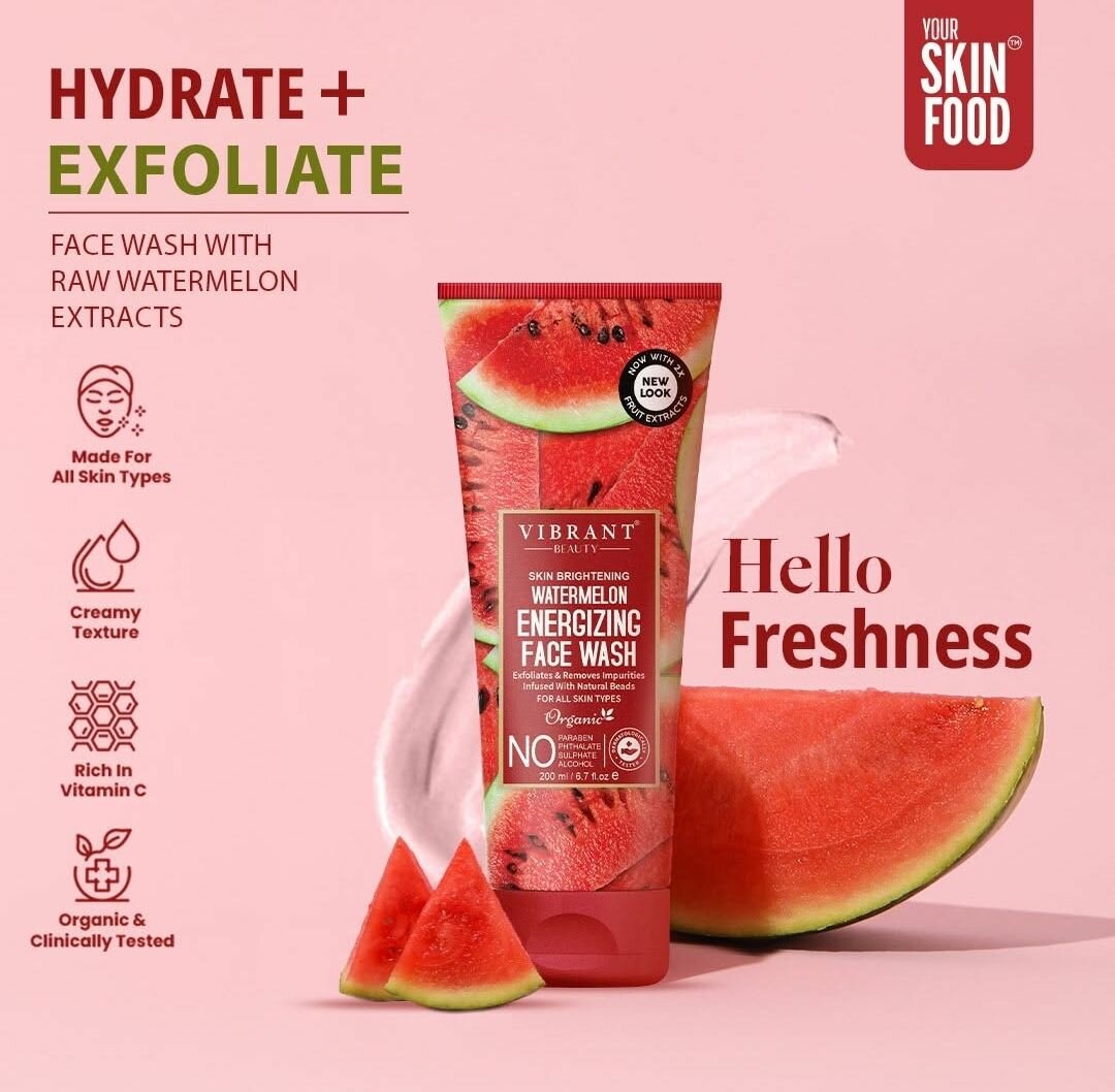 Face wash Vibrant Beauty Brightening Watermelon Energizing
