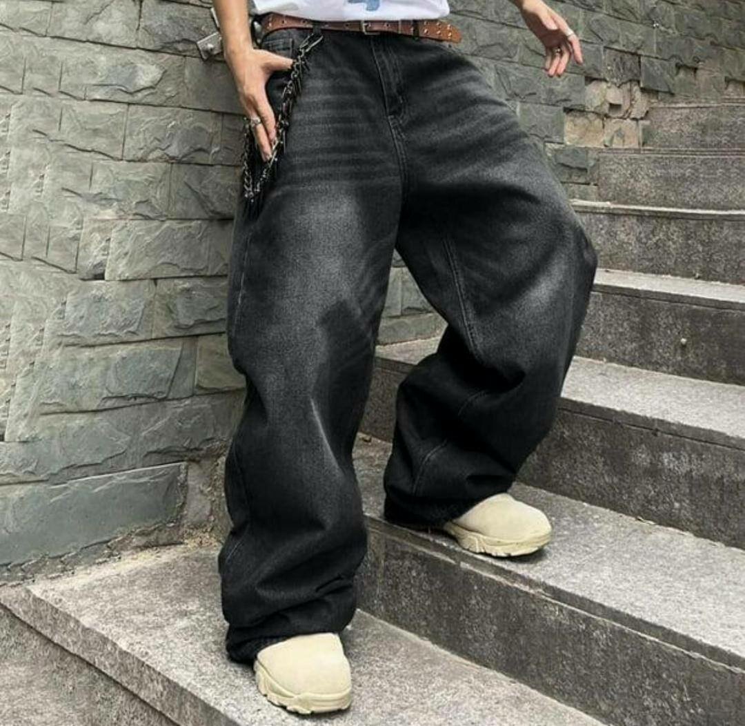 Pantalon large en denim