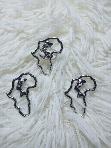 Boucles d'oreilles carte Afrique