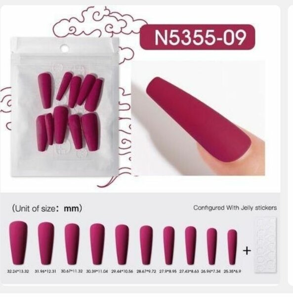 Faux Ongles Colorés Chic 50PCS