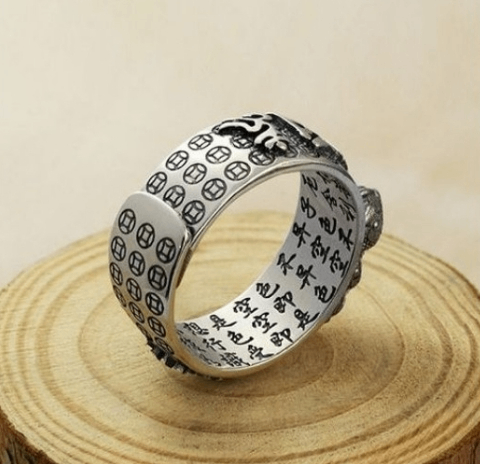 Bague ajustable homme