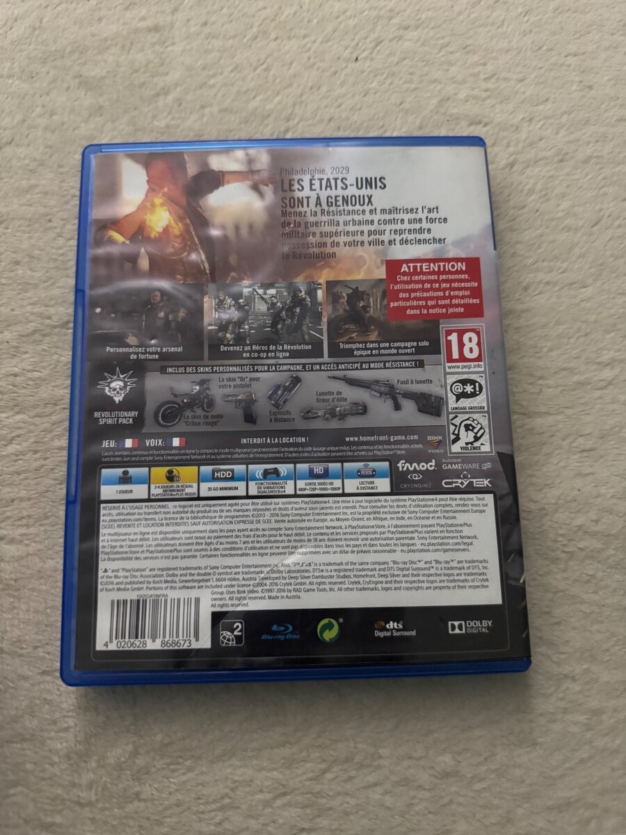 Homefront The Revolution - CD