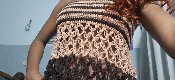 Top en crochet bohème chic