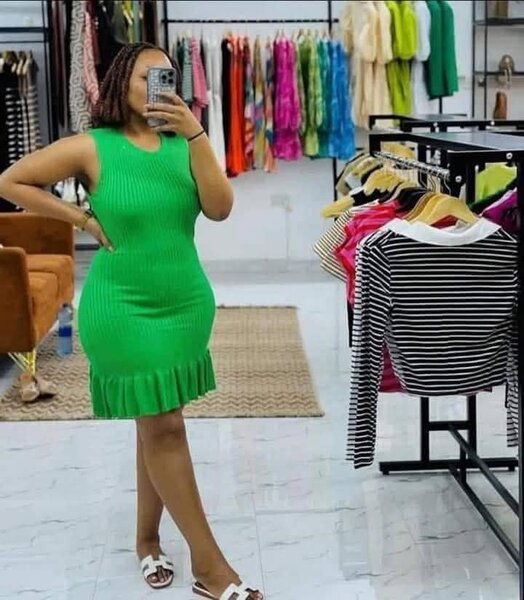 Beautiful and stylish women's dress green