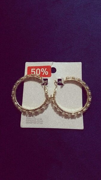 Boucles d'oreilles créoles chic