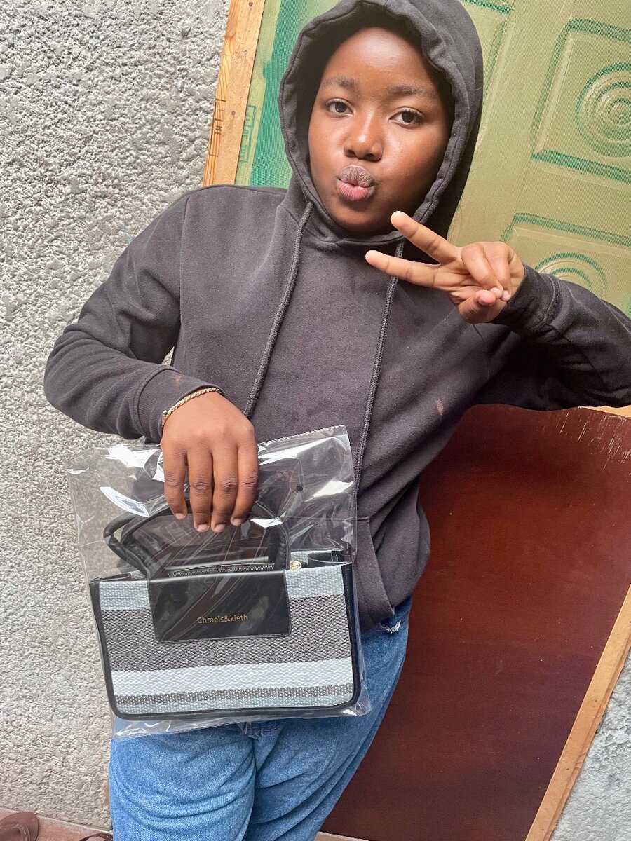 Sac à main rayé élégant femme