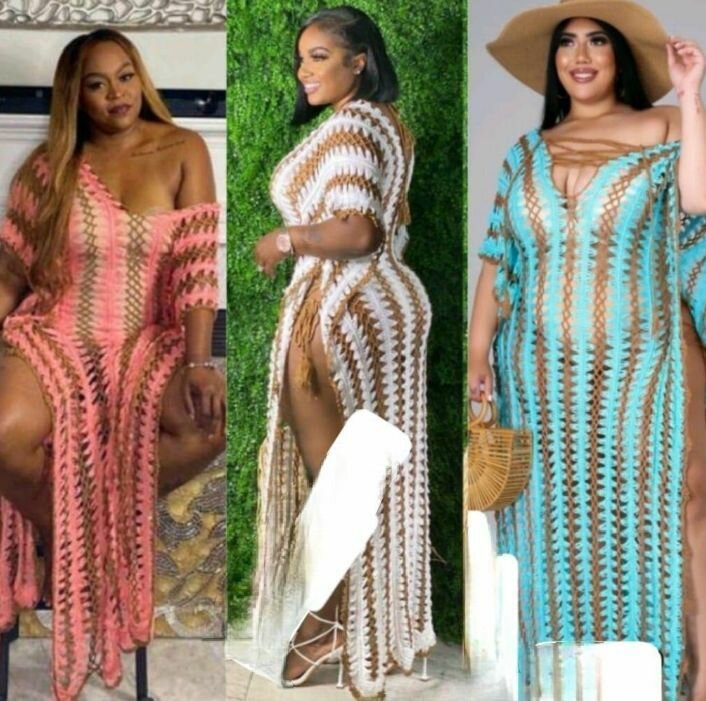 Robe de plage crochet élégant