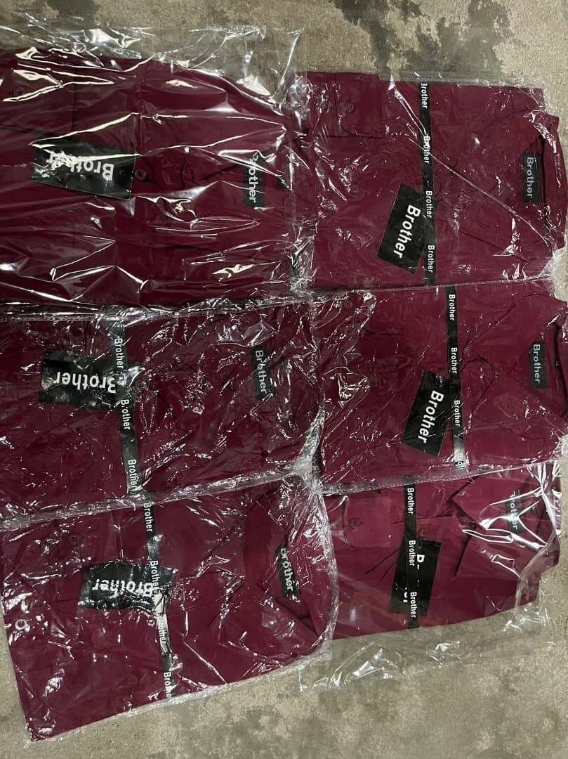 Brother shirts/ Order k75/ Retail k 100