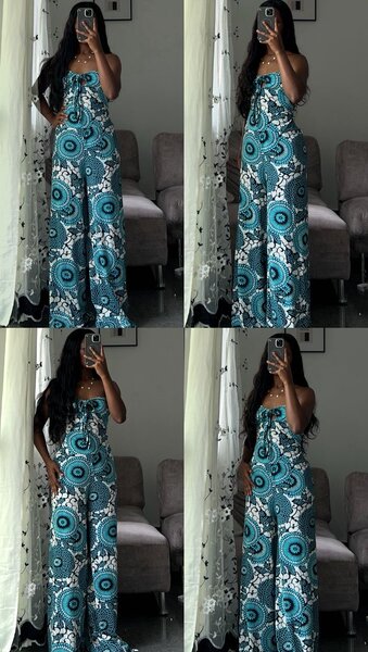 Combinaison imprimée bohème