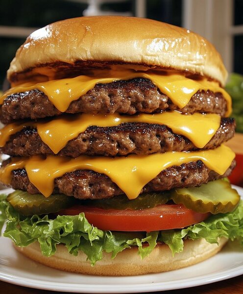 Délicieux Burger Cheese Triple