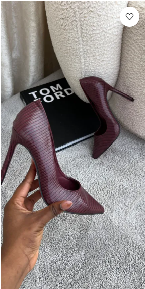 Ava Ribbed Stiletto Court Shoes 