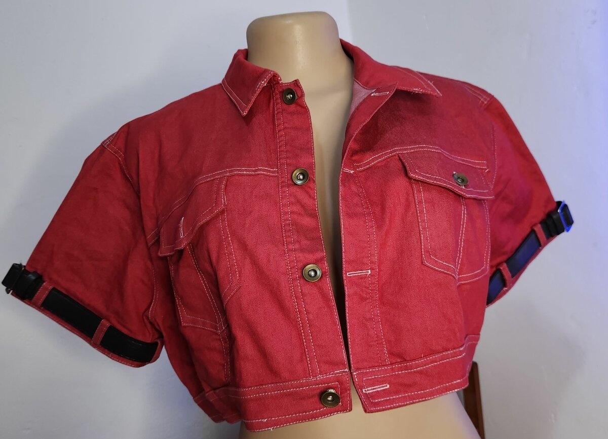 Biker Jacket Crop Top
