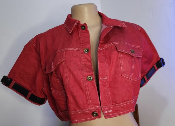 Biker Jacket Crop Top