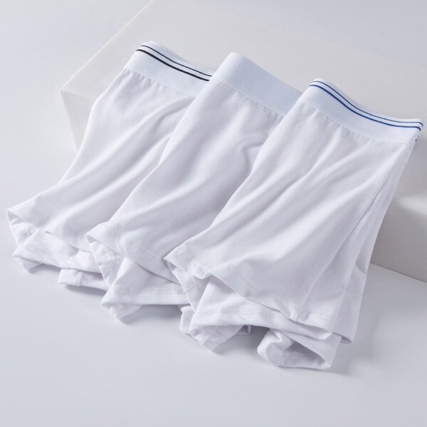4 Boxers blancs confortables