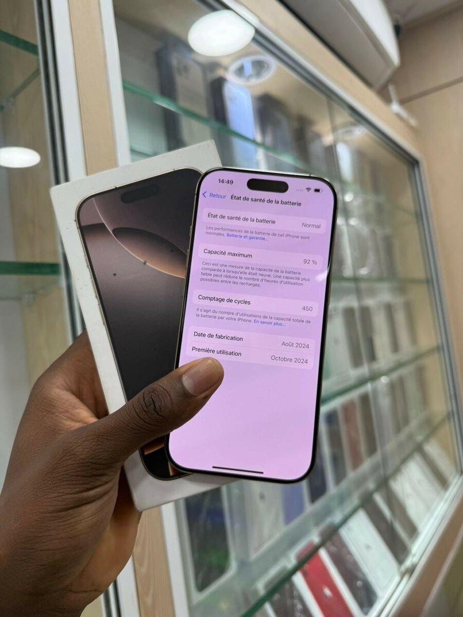 iPhone 16 pro 256 Go Argent