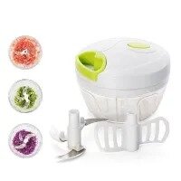 Manual Speedy Food Chopper Mixer Egg Beater Vegetable Fruits Nuts Onions Chopper Hand Pull Mincer