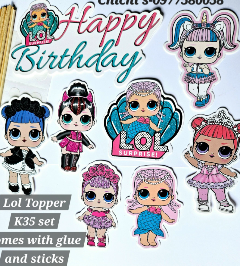 lol topper for decorating cakes