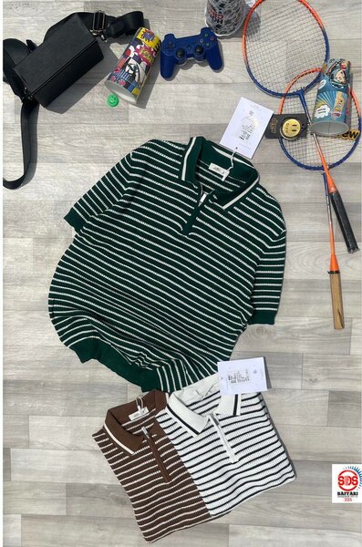 Polo à Rayures Confortable