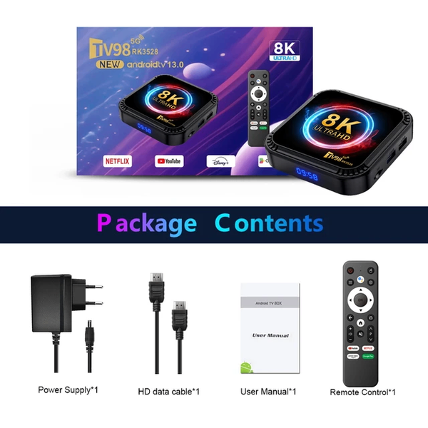 Boîtier TV 8K Ultra HD Android