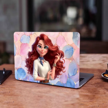 Anime Art Girl background Laptop Back Vinyl Skin Sticker 13 13.3 14.6 15 15.4 15.6 Inches Laptop Skin Stickers