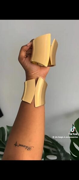 Bold Gold Statement Bracelet