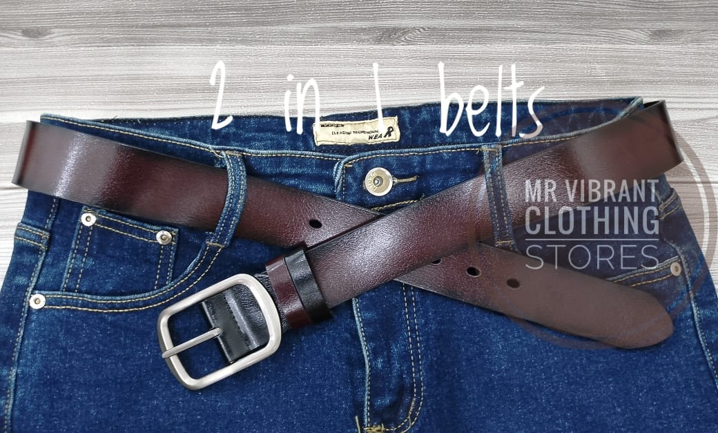 Get a 2 sided Leather belt 