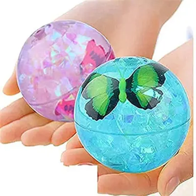LED Flashing Light Rubber Bouncing Ball For Kids - Bouncing Rubber Flashing light LED Ball Toy