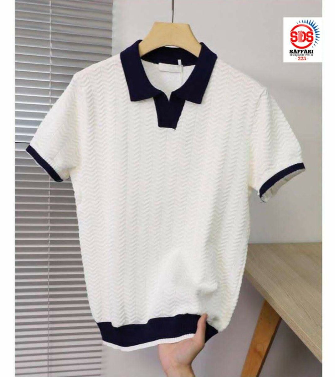 Polo en maille élégant homme