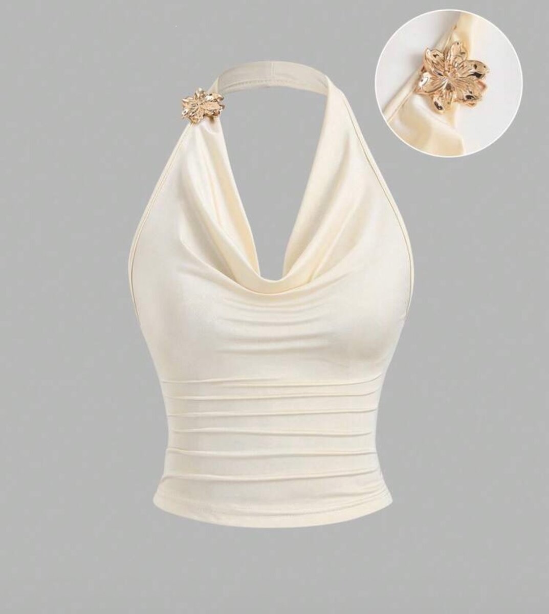 Haut dos nu drapé chic