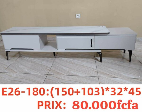 Meuble TV moderne gris