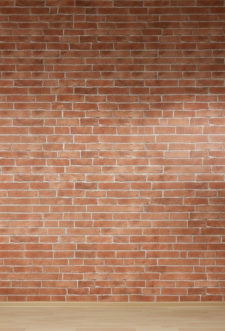 Papier peint effet brique