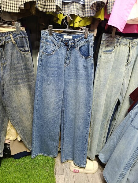 Джинсы синие