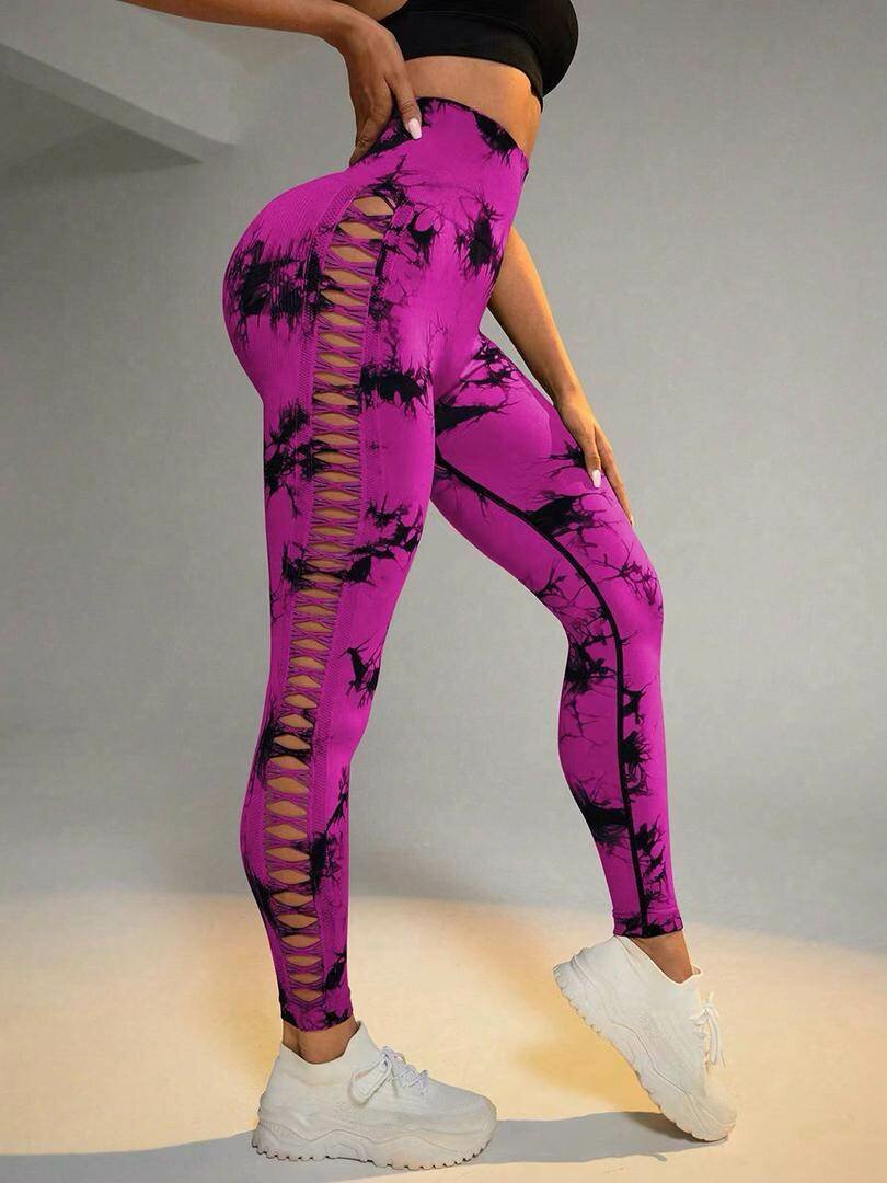Leggings fitness colorés femme