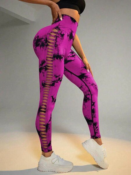 Leggings fitness colorés femme