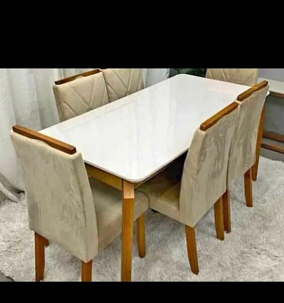 Table à manger moderne 6 places