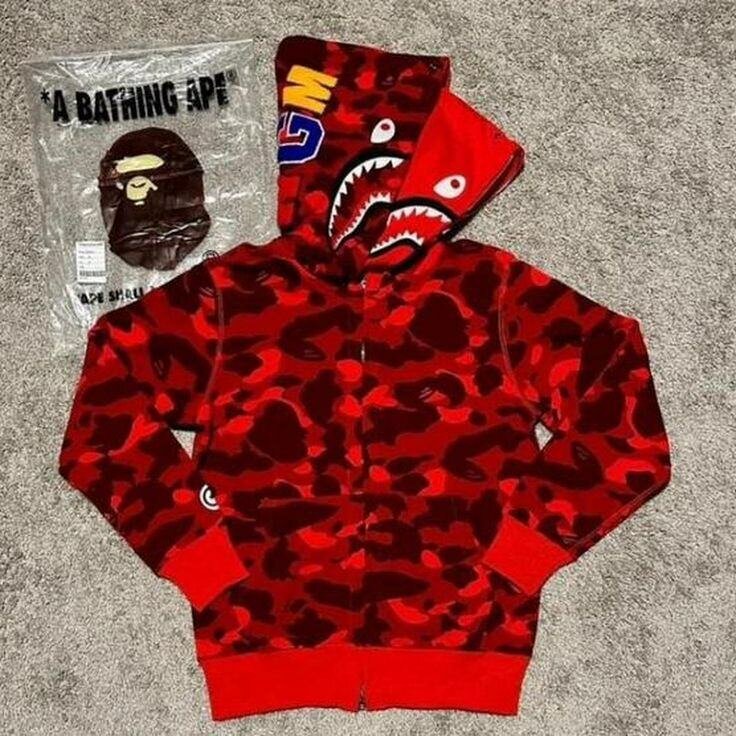 Sweat à capuche camouflage Bape