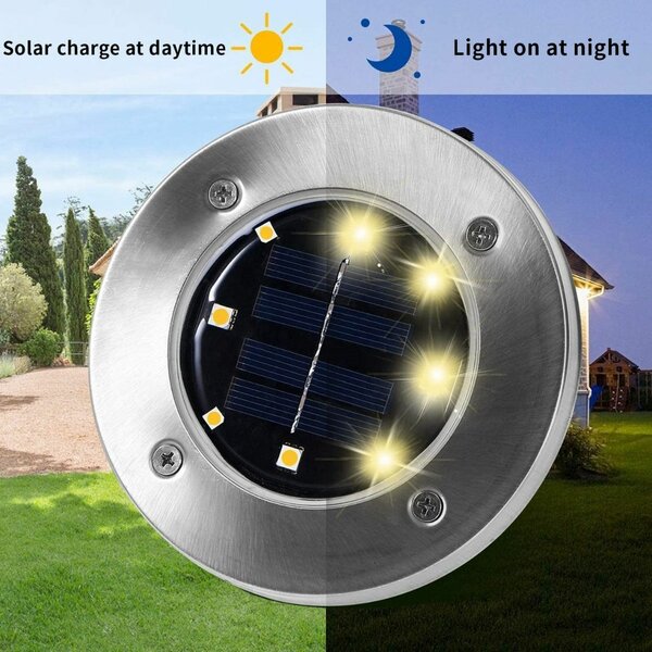 4 Lumières Solaire Enterrées