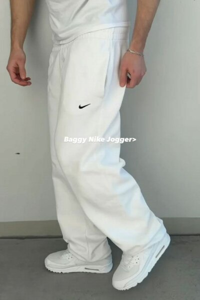 Pantalon Jogger Baggy Nike Blanc