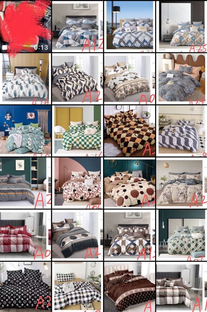 2 Same Designed Bedsheets with 5 Pillow cases