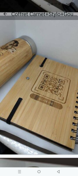 Carnet+stylo+gourde+porte clé