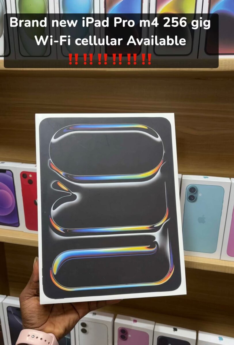 Brand new iPad Pro m4 256 gig Wi-Fi cellular Available