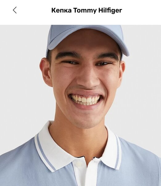 Это светло-голубая бейсболка от Tommy Hilfiger Оригинал