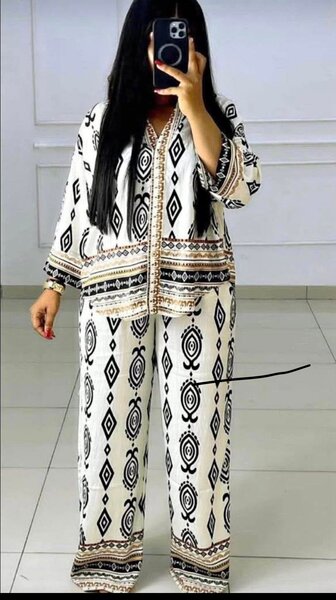 Pyjama chic imprimé ethnique