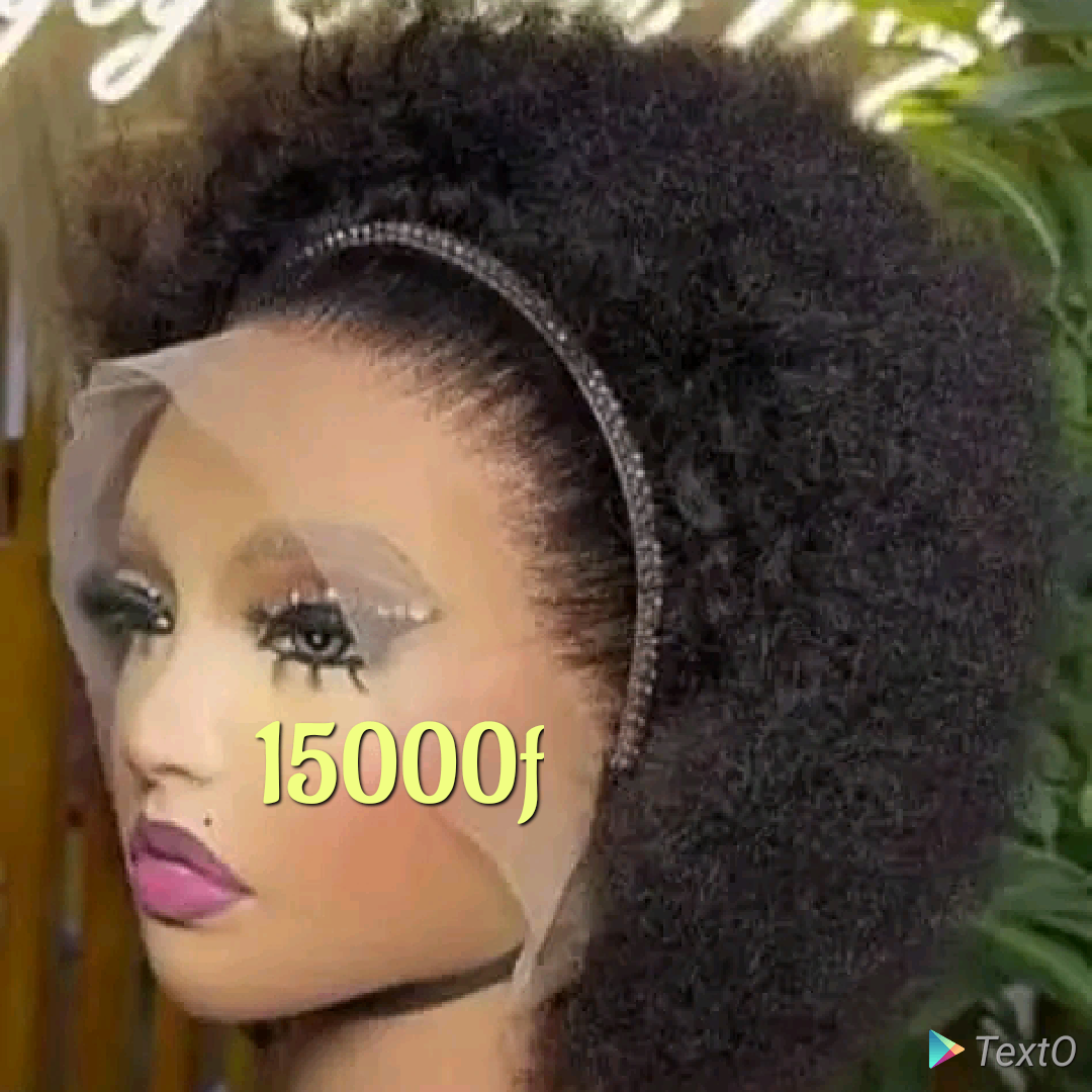 Perruque naturelle frontal